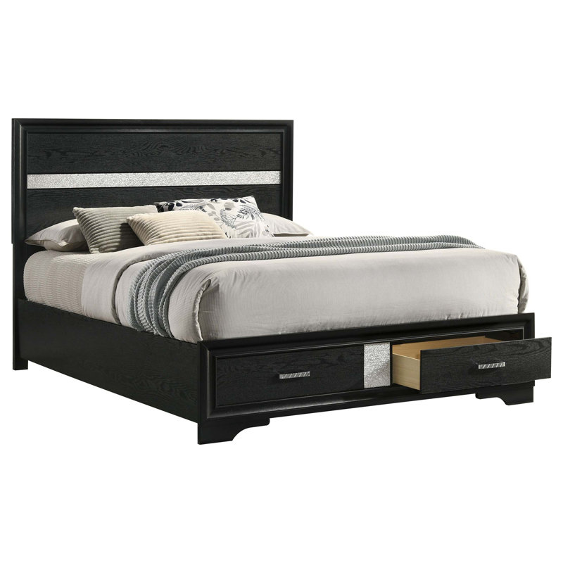 Orchid Queen Storage Panel Bed