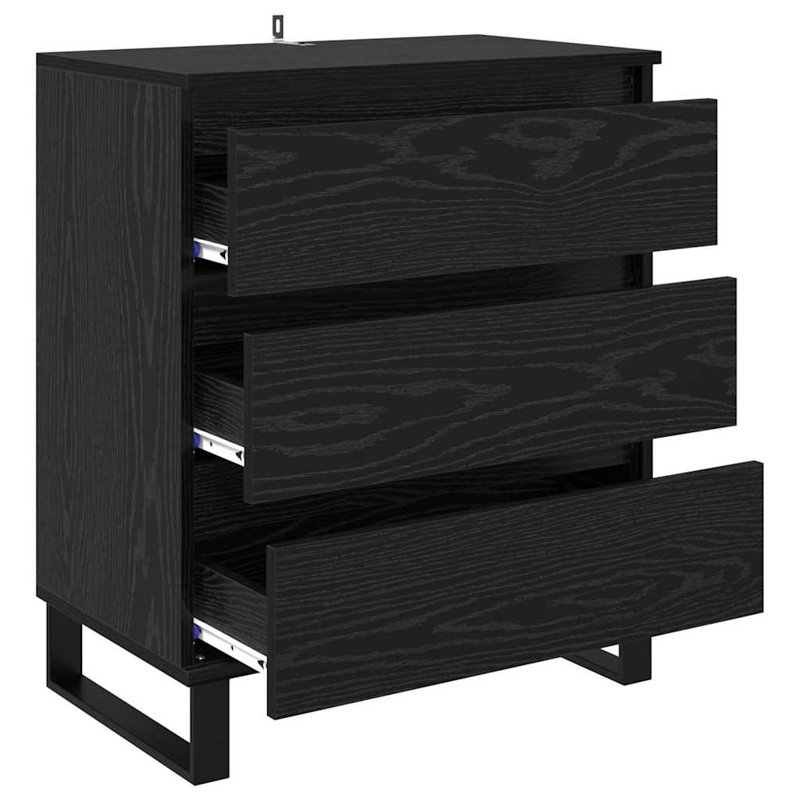 60cm Sideboard, Black Oak