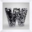 Disco Letter W Print by Mat Sanders
