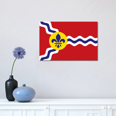 St. Louis Flag 1 Piece Wrapped Canvas Wall Art