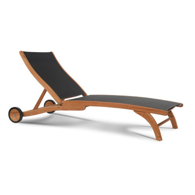 Outdoor Teak Chaise Lounge