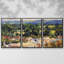 Vue sur le village de Giverny, 1886 - Impression sur toile avec cadre flottant-1702917417-1702917422