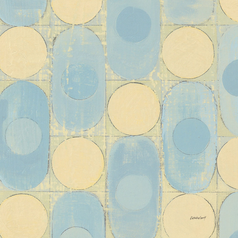 " Blocks Square X ", 12" H x 12" W  , No, Wrapped Canvas