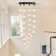 33 - Light Unique LED Dimmable Pendant Light Long Staircase Chandelier