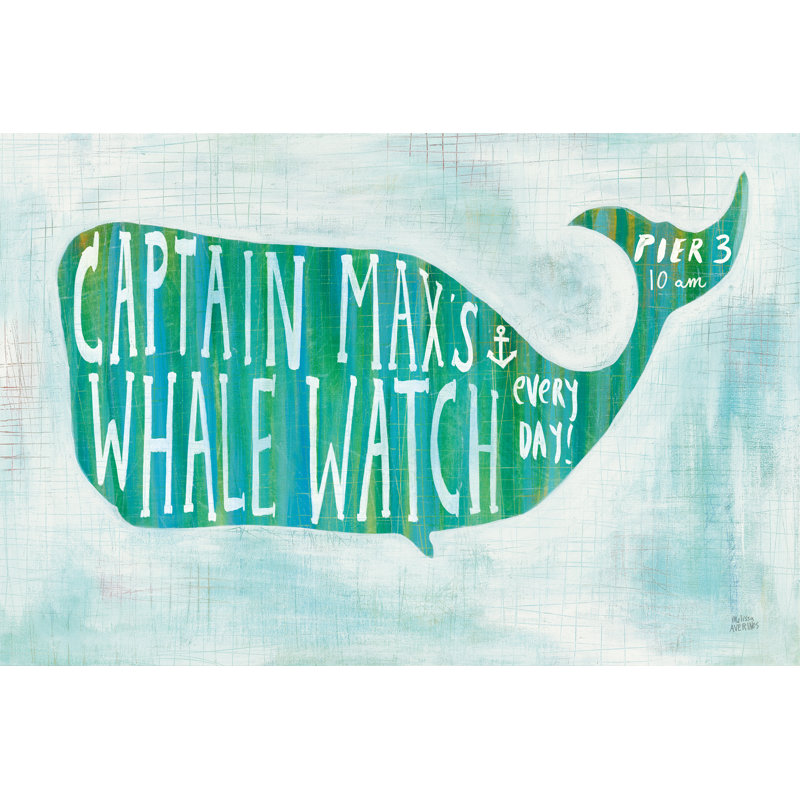 Ahoy I with Words by Melissa Averinos - Typography Print, Black Floater Framed, 51cm H x 76cm W