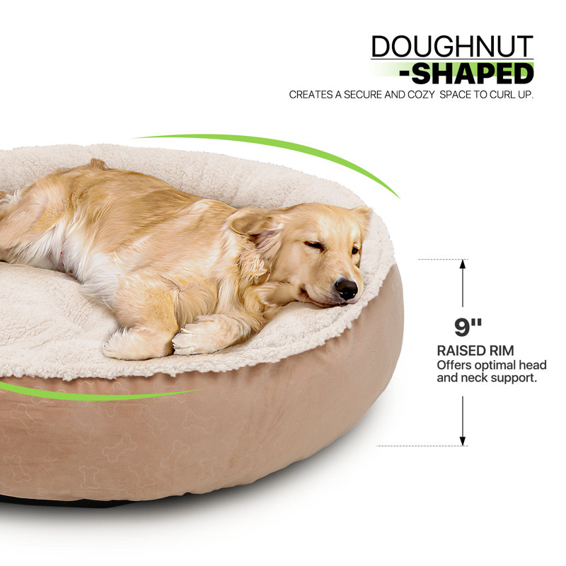 Coussin de lit Lisette, Petit (l 23,5 po x P 23,5 po x H 9 po), Beige