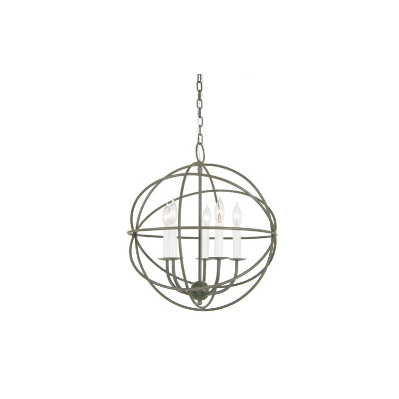 Politte 5 - Light Unique/Statement Pendant, Aged Silver