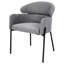 Chaise de salle à manger rembourrée en tissu avec pieds en métal Mapleton-118100897
