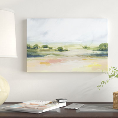 «Sunlit Marsh I» par Grace Popp, reproduction d'art sur toile tendue