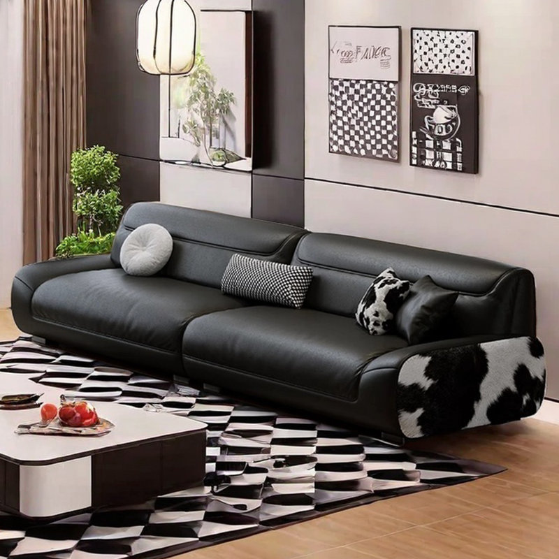 Canapé italien minimaliste créatif en ligne, H 29,52 po x l 110,23 po x P 39,37 po