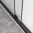 Adjustable 44-48X72 Inch Aluminum Frame Sliding Shower Door, Clear Tempered Glass With Black Hardware For Modern Bathrooms