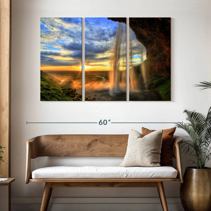 Alvord Mountain Waterfall, 32" H x 50" W