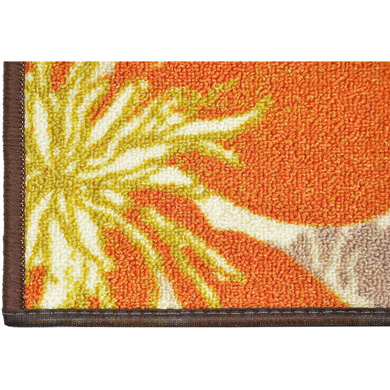 Tapis d'escalier beige antidérapant lavable à la machine, Tapis de couloir 8 po x 2 pi 2 po