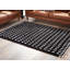 Tapis rectangulaire noir / blanc en polypropylène tissé à la machine Efrayim-87749383