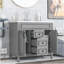 Meuble-lavabo moderne 36 po avec lavabo supérieur-269846820