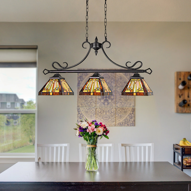 3 Light  Retro Color European Style Chandelier