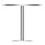 Table bistro ronde de 31,5 pouces avec plateau en faux marbre et plateau en métal robuste, facile à assembler, diamètre de la structure en métal robuste-1256584639