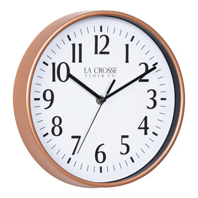 La Crosse Clock 10 in. Basics Analog Quartz Wall Clock