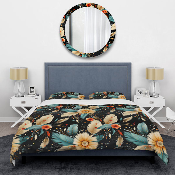 East Urban Home Meissa No Floral Duvet Cover Set | Wayfair