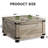 Farmhouse Coffee Table, 31.5" Square Coffee Table With Flip-Top Lids And Large Hidden Storage Compartment For Living Room-25502219