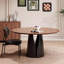 Vintage-style round solid wood dining table-768452060