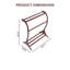 Porte-couvert en bois de noyer Ilana-695340