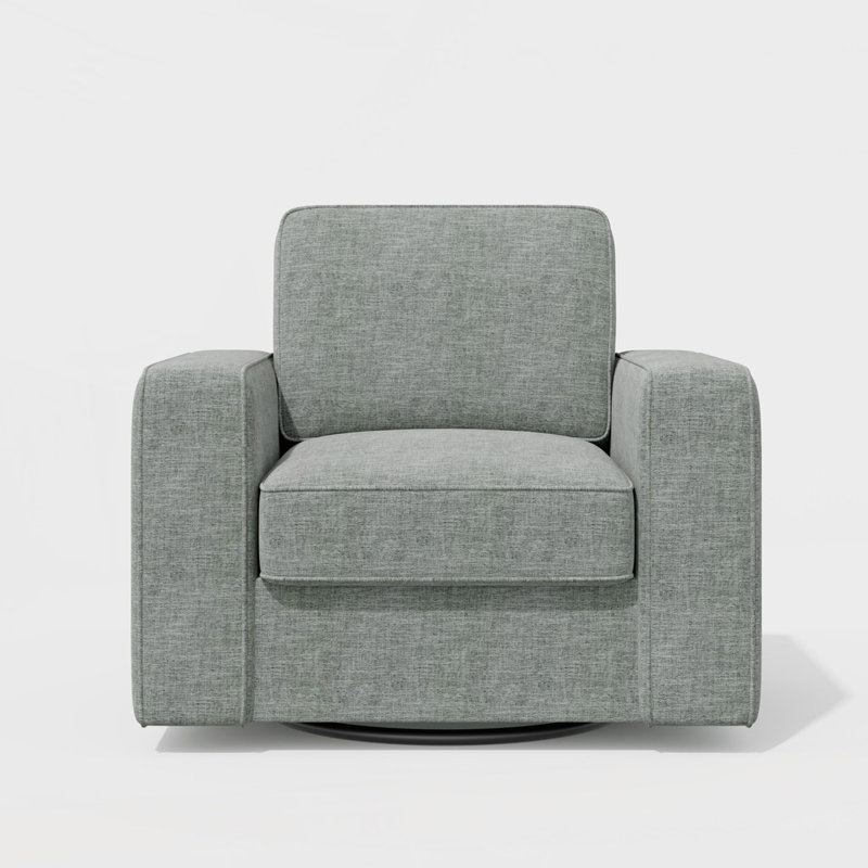 Fauteuil d'appoint pivotant à 360 degrés, Gris