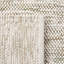 Tapis sauge / ivoire à motif géométrique fait à la main Almus-635277500