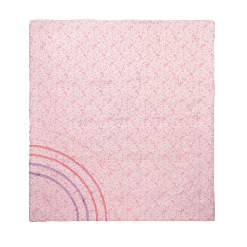 Twin Pink Microfiber Reversible Kids Bedding Set