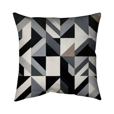 Grid Brown Pillow - Bedroom Decor | Patterned Home Accent – Throw Pillow Cover Only, Double-Sided Print, Insert Not Included