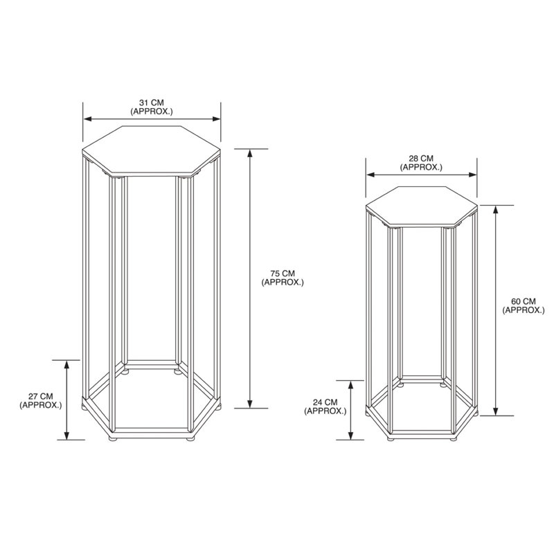 Sherin Plant Stand - Set of 2