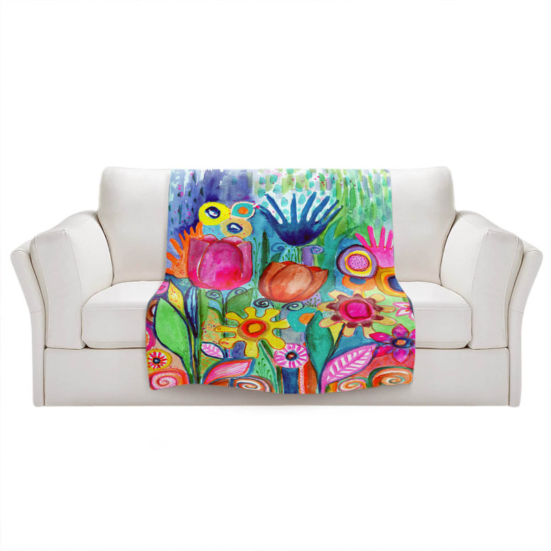 Hand Woven Throw Blanket, 68" W x 80" L