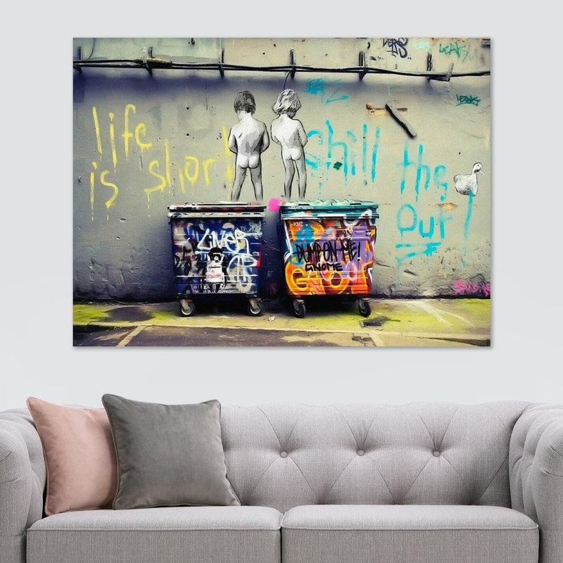 Life Is Short - Wrapped Canvas Print, 30.5cm H x 41cm W x 4cm D