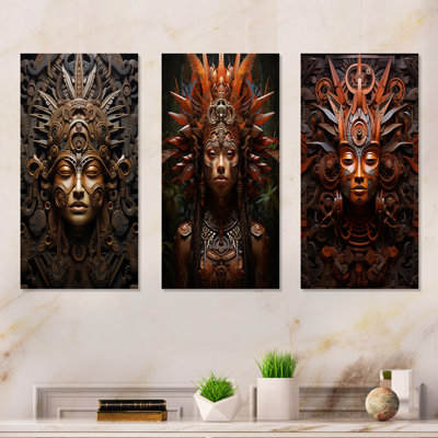 Masque aztèque antique
