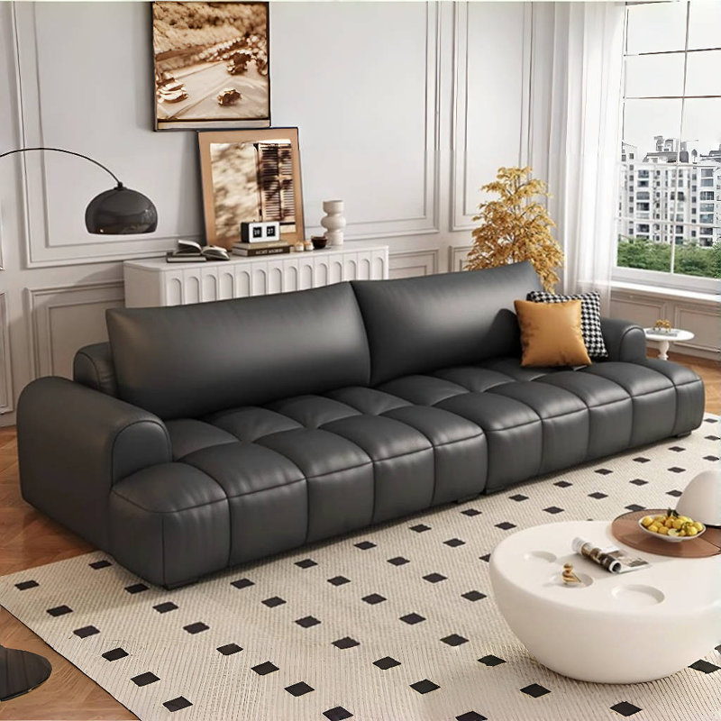 Modern Simple Cream Style Sofa, Black