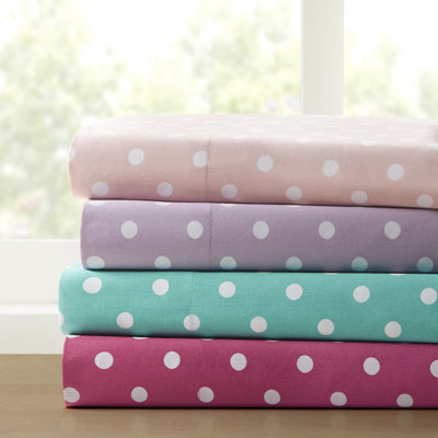 Ensemble de draps 100% coton à pois