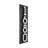 Floating Stand-Off 4-Number Vertical Sign, Black /W/ White Modern Font Numbers-105269937