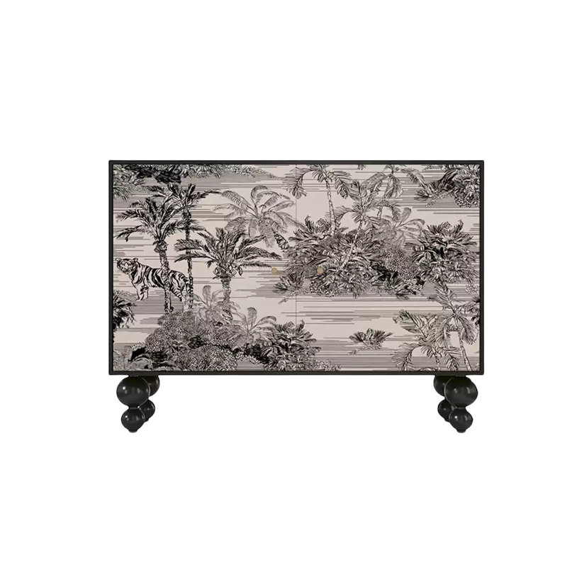 Accent Cabinet Entrance Cabinet Side Cabinet, Black