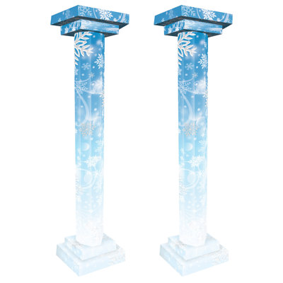 Hauts accessoires de colonne 3D Winter Wonderland