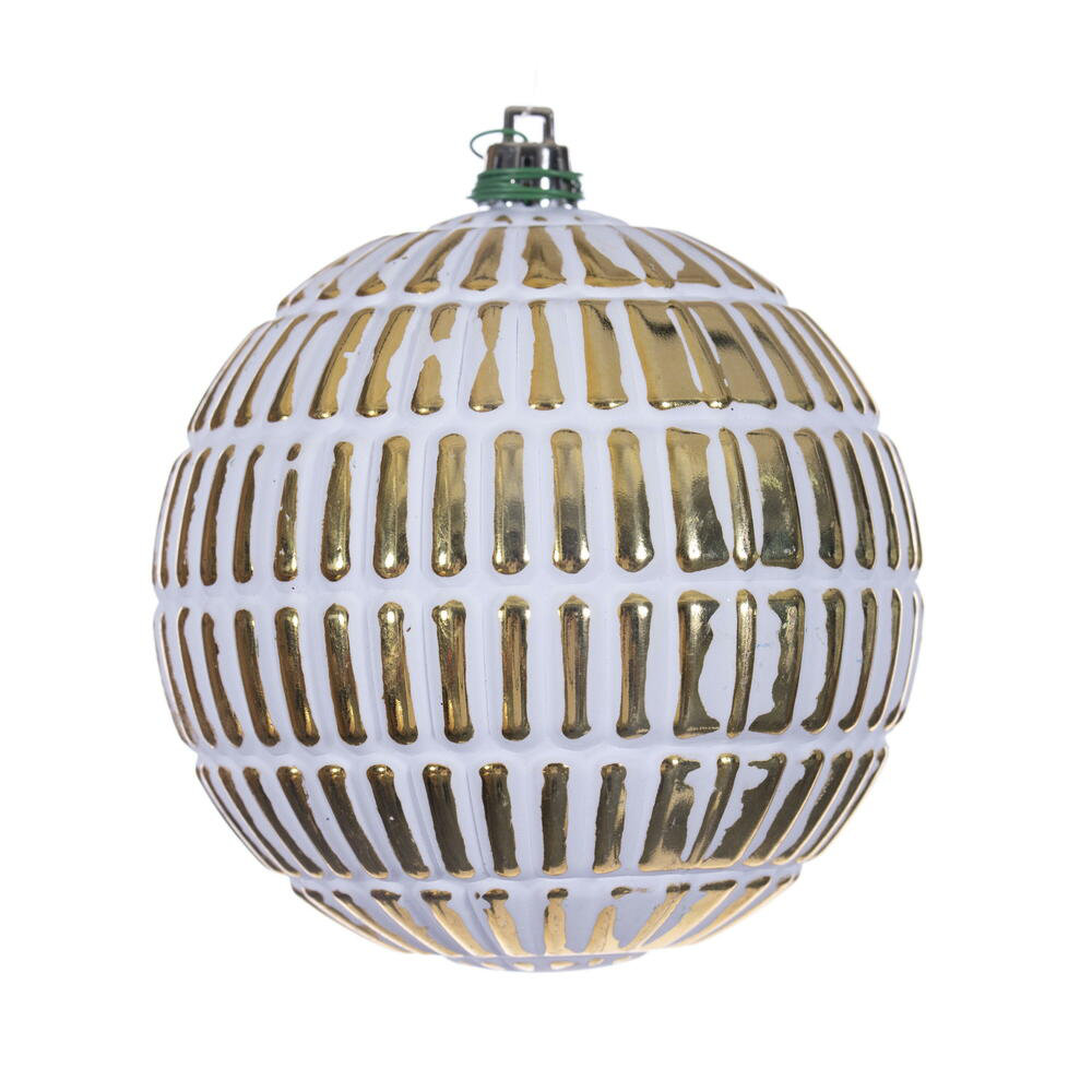 The Holiday Aisle® 6" Bauble, Gold, 4" H x 4" W x 4" D