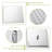 Dual Shower Head - 16 Inch Ceiling Mount Square Shower System With Rough-In Valve, Chrome-124897281