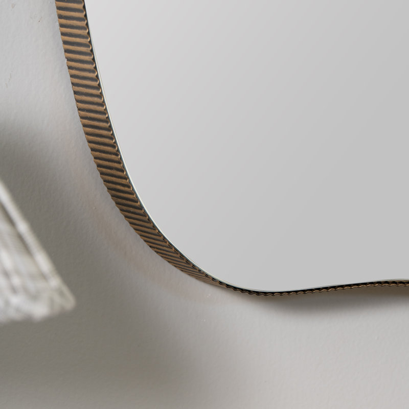 Andy Small Gold Wall Mirror, 32" x 31"