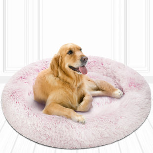 Coco Faux Fur Self Warming Indoor Round Donut Cuddler