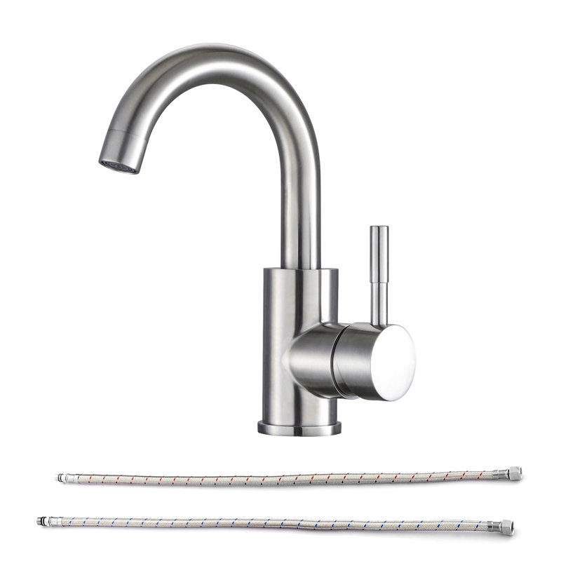 Bathroom Faucet Single Hole Single Handle, Brushed Nickel