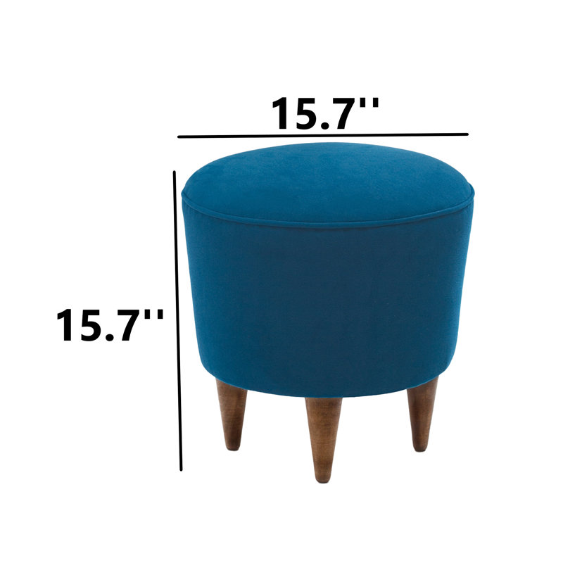 Repose-pieds Catie, Polyester bleu
