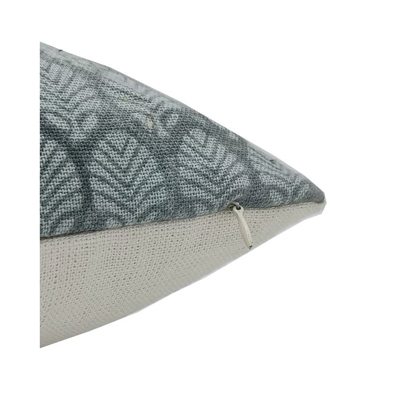 Sanganeri Jaal Linen Square Pillow Cover, 36"H x 36"W