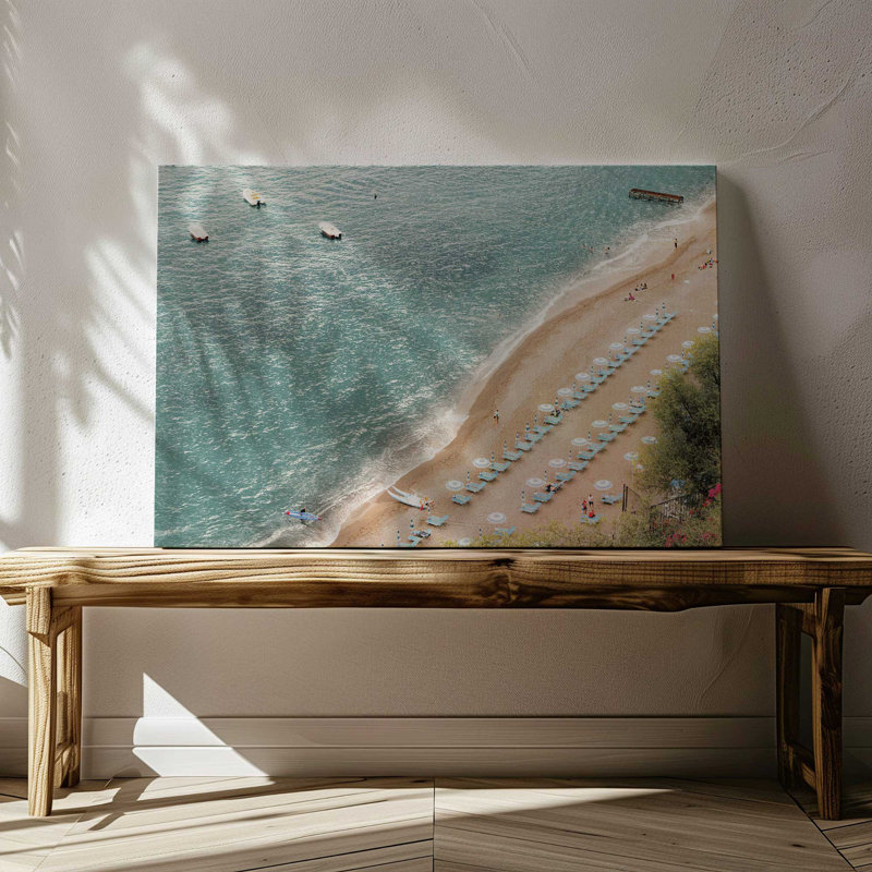 Impression sur toile Summer Escape, H 12 po x l 18 po x P 1,25 po, Toile tendue, 1