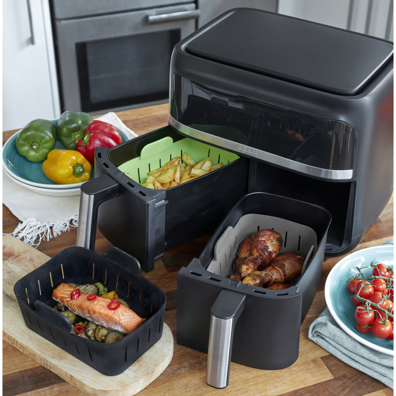 Wafe Air Fryer Liner Dual, Black