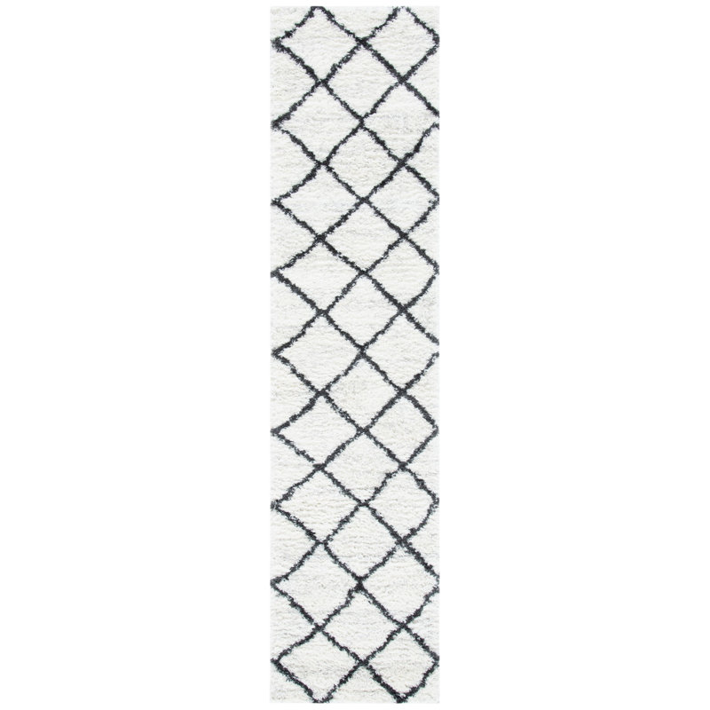 Powe Shag 500 Performance Geometric Rug, Runner 2'2" x 9'