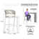 Brasia 29.72" Patio Bar Stool with Cushion
